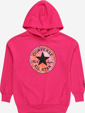 Sweat-shirt CONVERSE en rose : devant