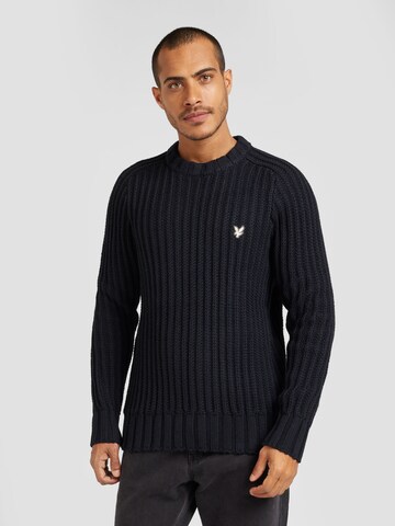 Lyle & Scott - Jersey en negro: frente