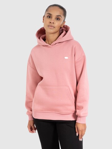 Smilodox Zip-Up Hoodie ' Odelia ' in Pink: front