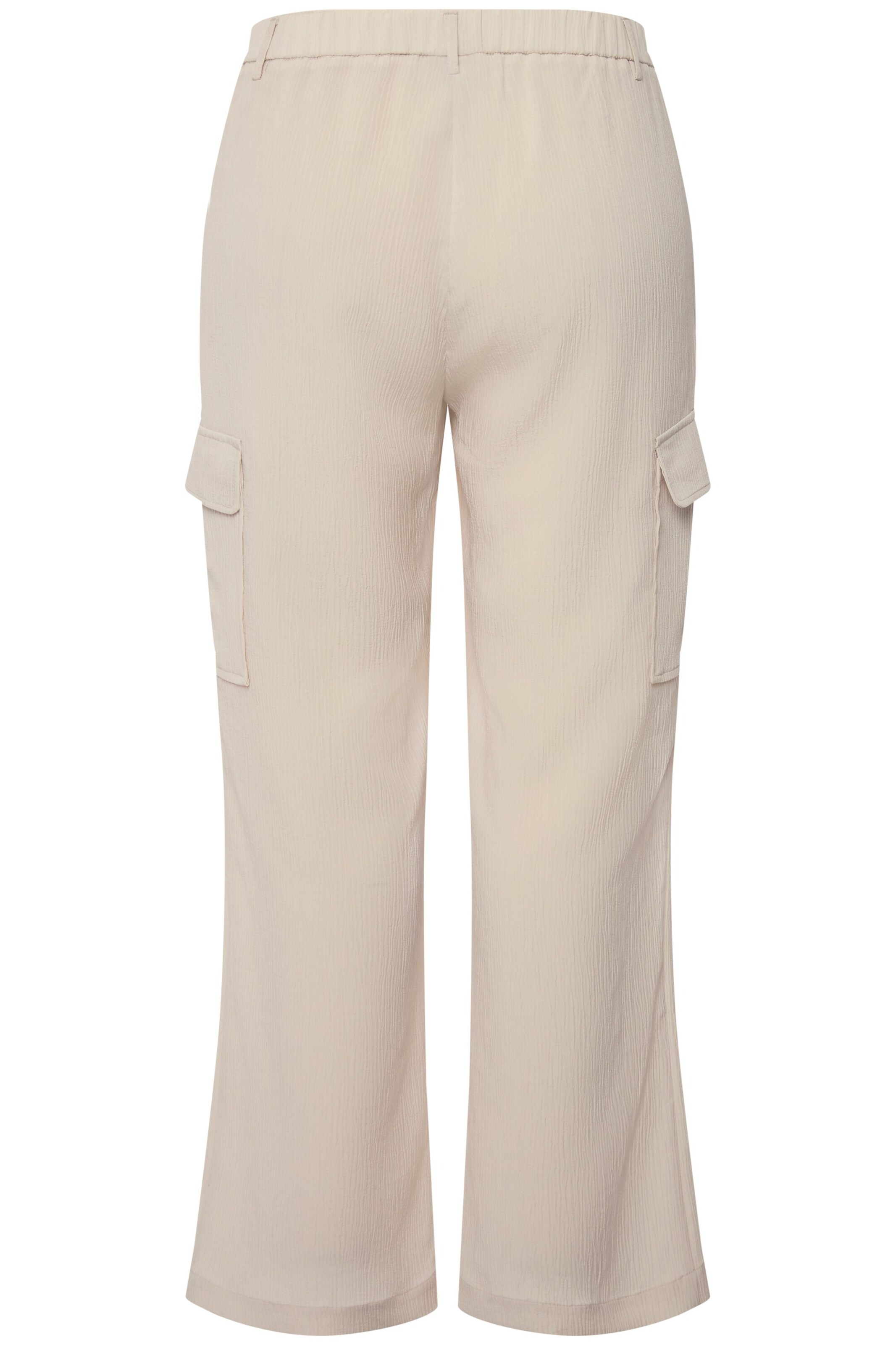 Ulla Popken Wide Leg Hose in Beige