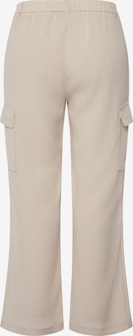 Ulla Popken Wide Leg Hose in Beige