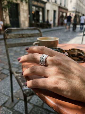 Nemomatheo Ring 'Tresse – Statement-Flechtring' in Silver
