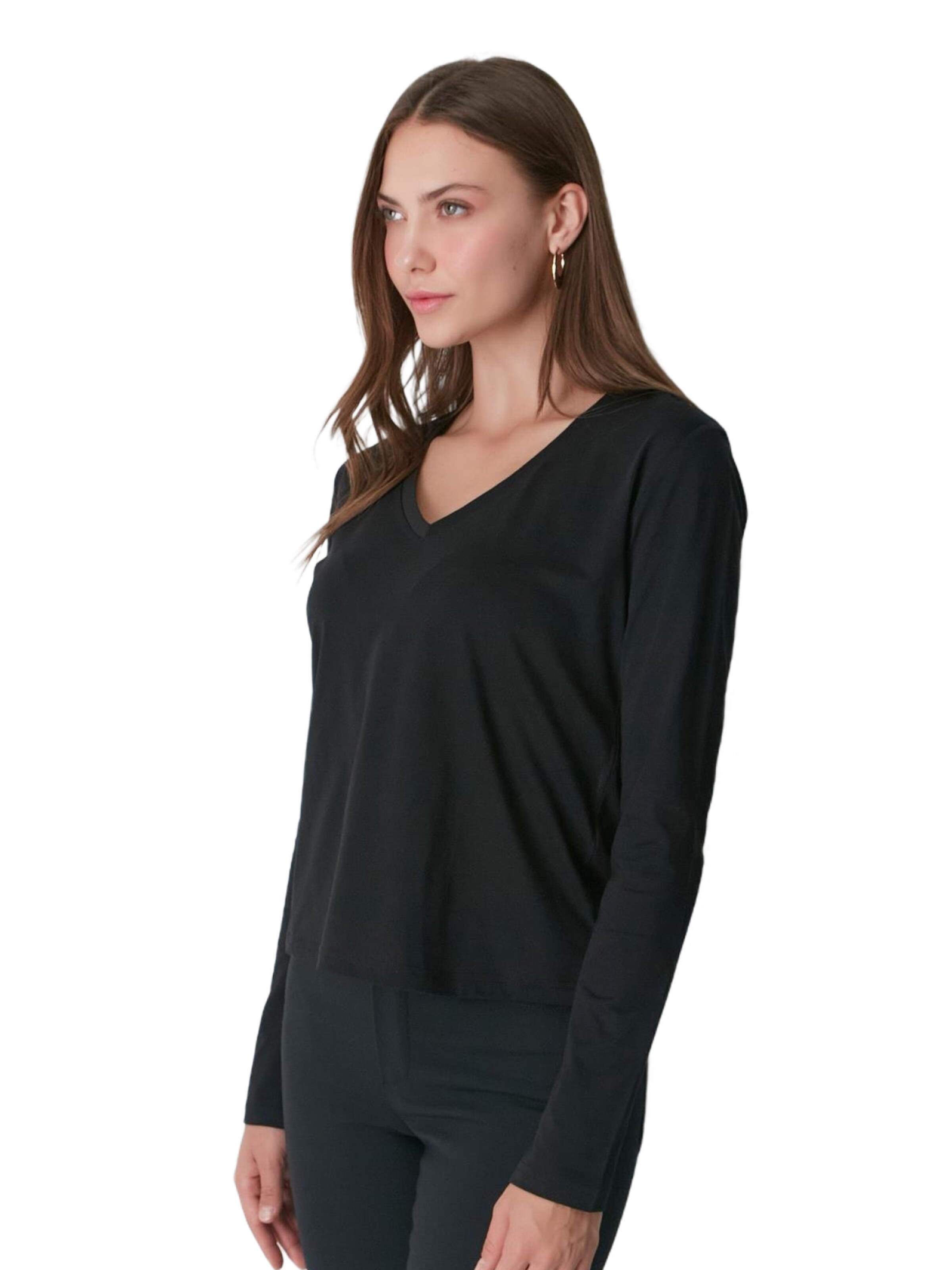 C&City Shirt in Schwarz: Vorderseite