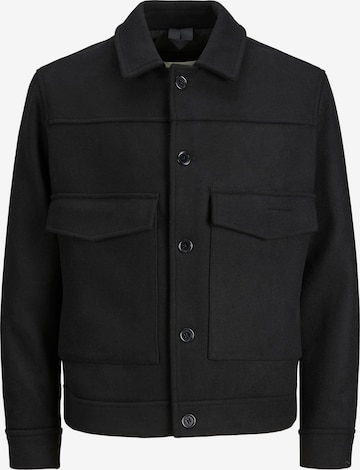 Veste mi-saison 'BRANCH' JACK & JONES en noir : devant