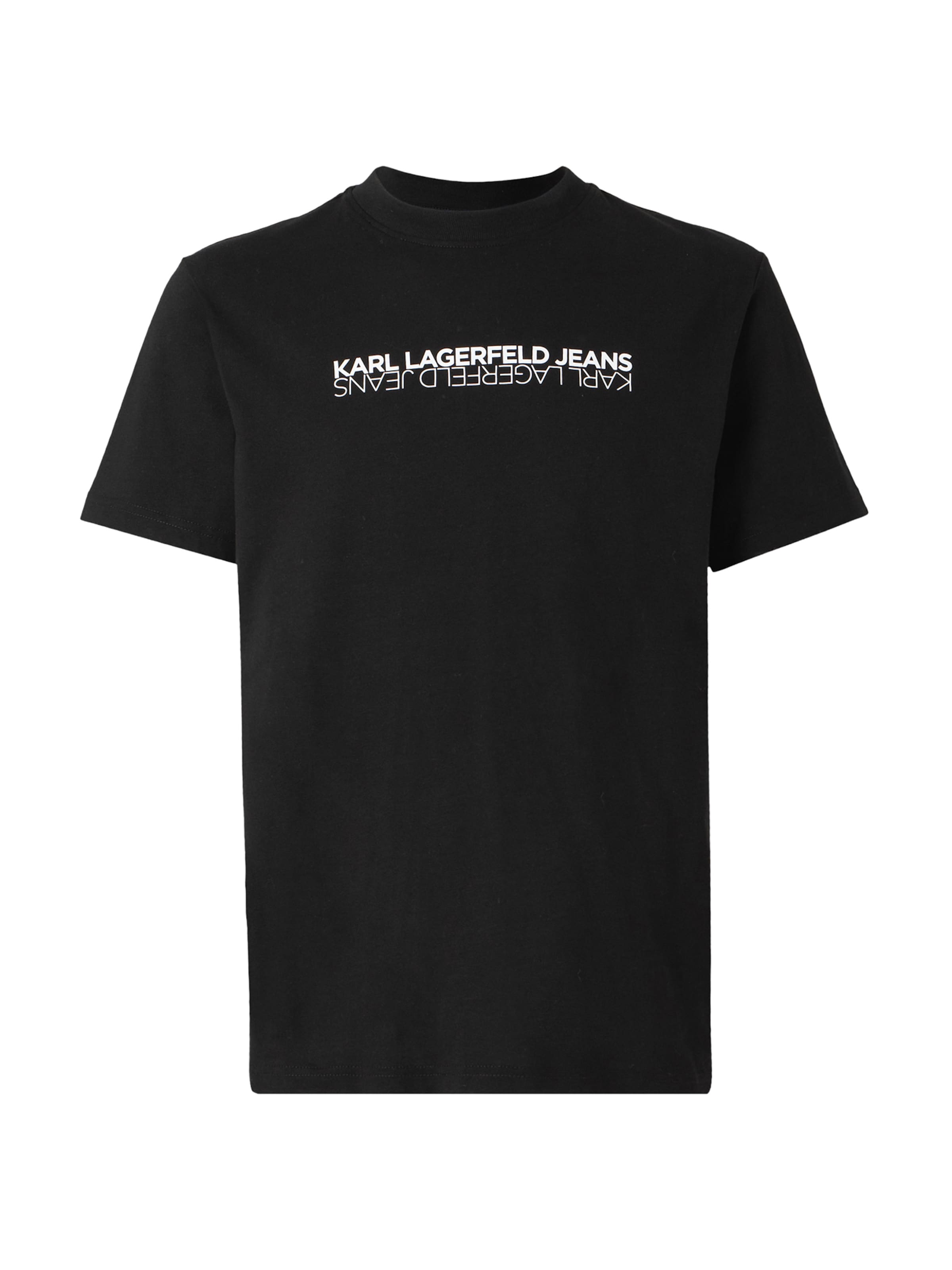 KARL LAGERFELD JEANS T-shirt i svart: framsida