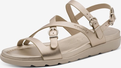 Basutės su dirželiais iš Tamaris, spalva – bronzinė, Prekių apžvalga