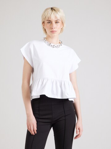 T-shirt 'Leni' ABOUT YOU en blanc : devant
