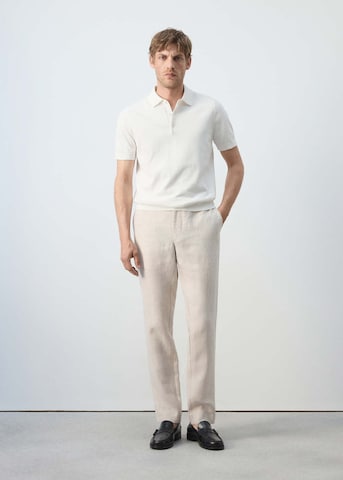 MANGO MAN Slim fit Chino Pants 'Oyster' in Beige