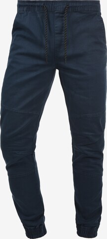 !Solid Regular Chino Pants 'Henako' in Blue: front