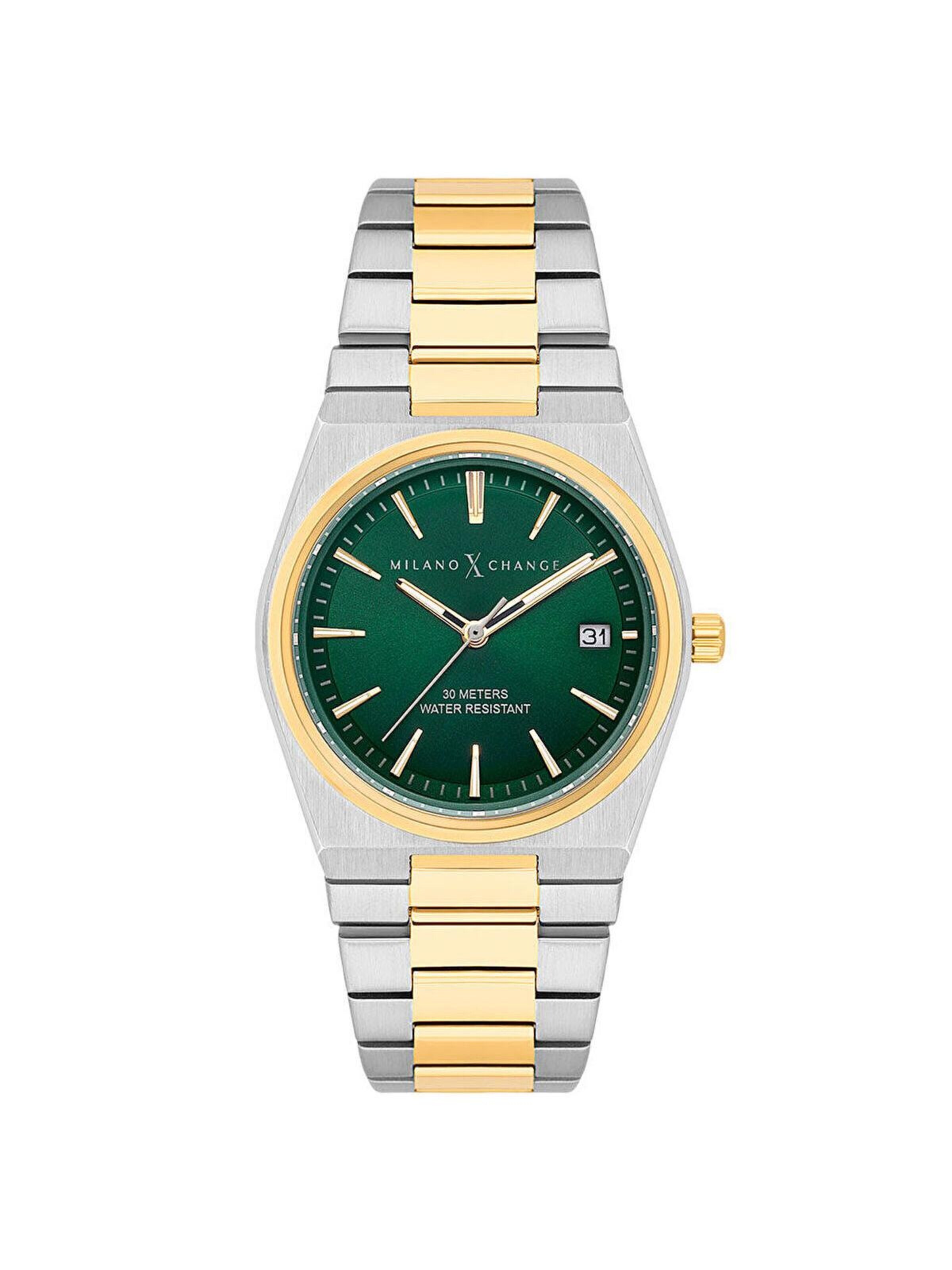 Orologio analogico di Milano X Change in oro: frontale