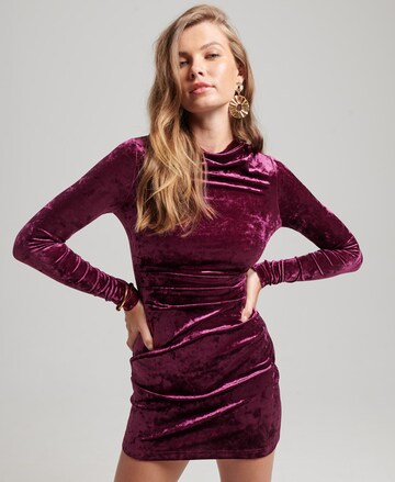Superdry Cocktail Dress in Purple: front