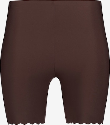 Pantalon modelant 'Micro Lovers' Skiny en marron : devant