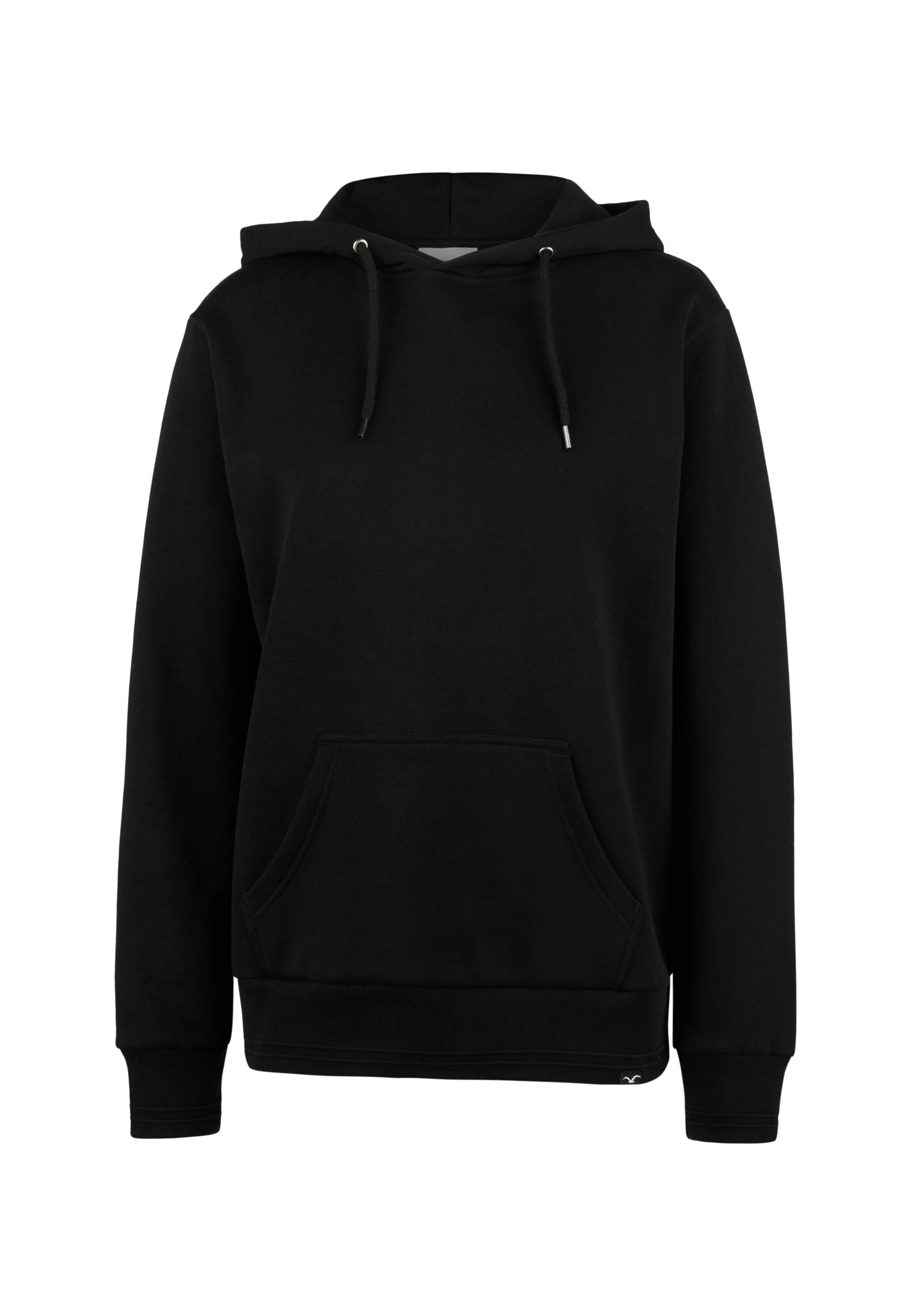 Cleptomanicx Sweatshirt 'Hooded Ligull' in Black: front