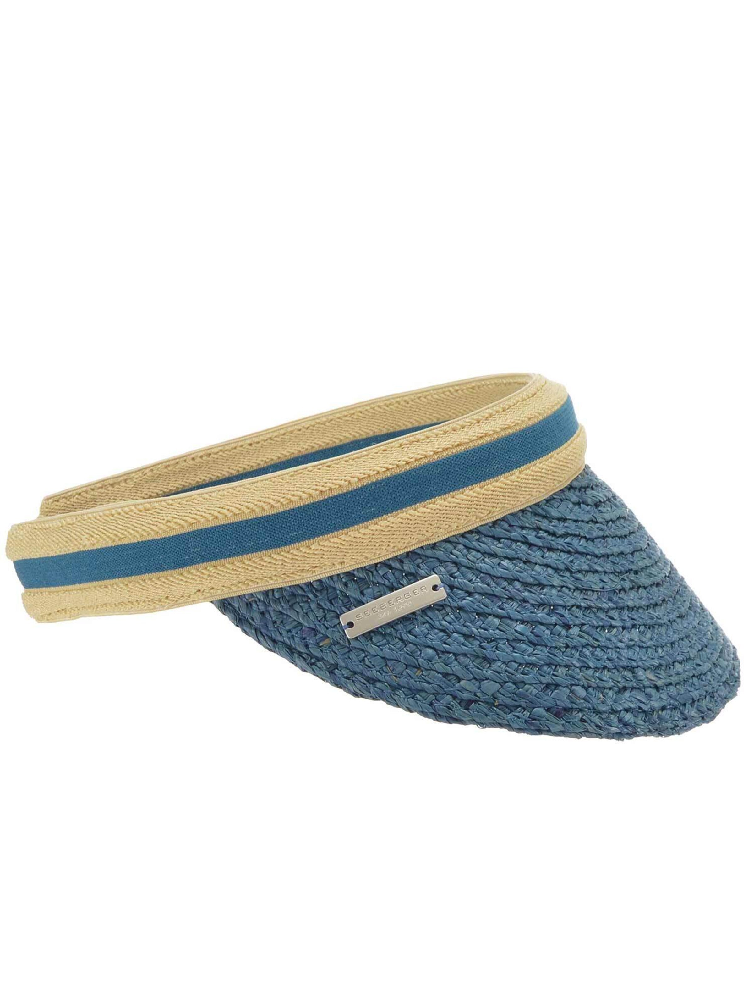 Seeberger Hat 'Visor' in Blue: front
