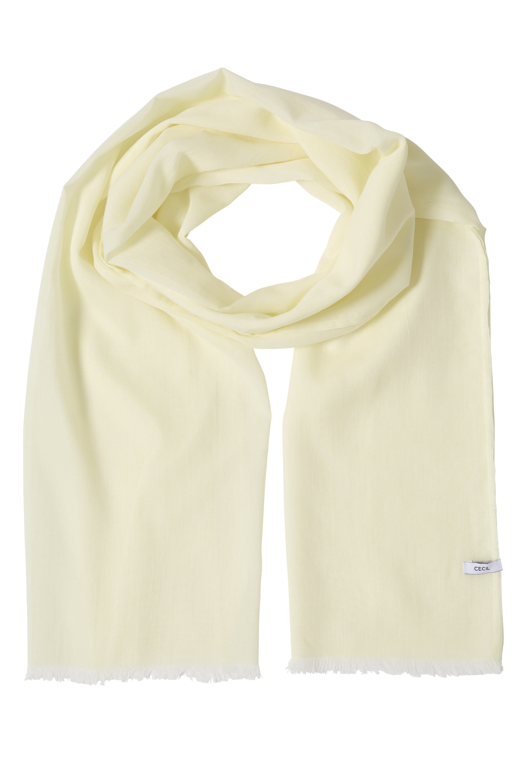 CECIL Scarf in Yellow: front