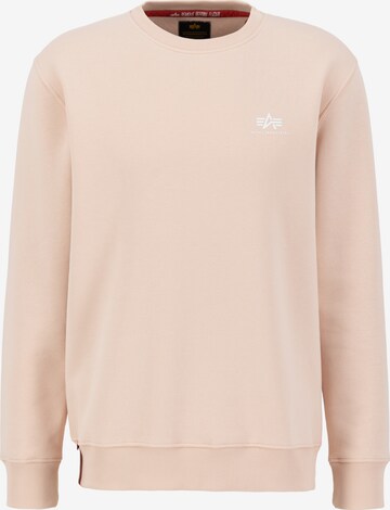 Sweat-shirt ALPHA INDUSTRIES en rose : devant