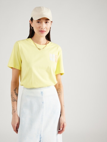 T-shirt ESPRIT en jaune : devant