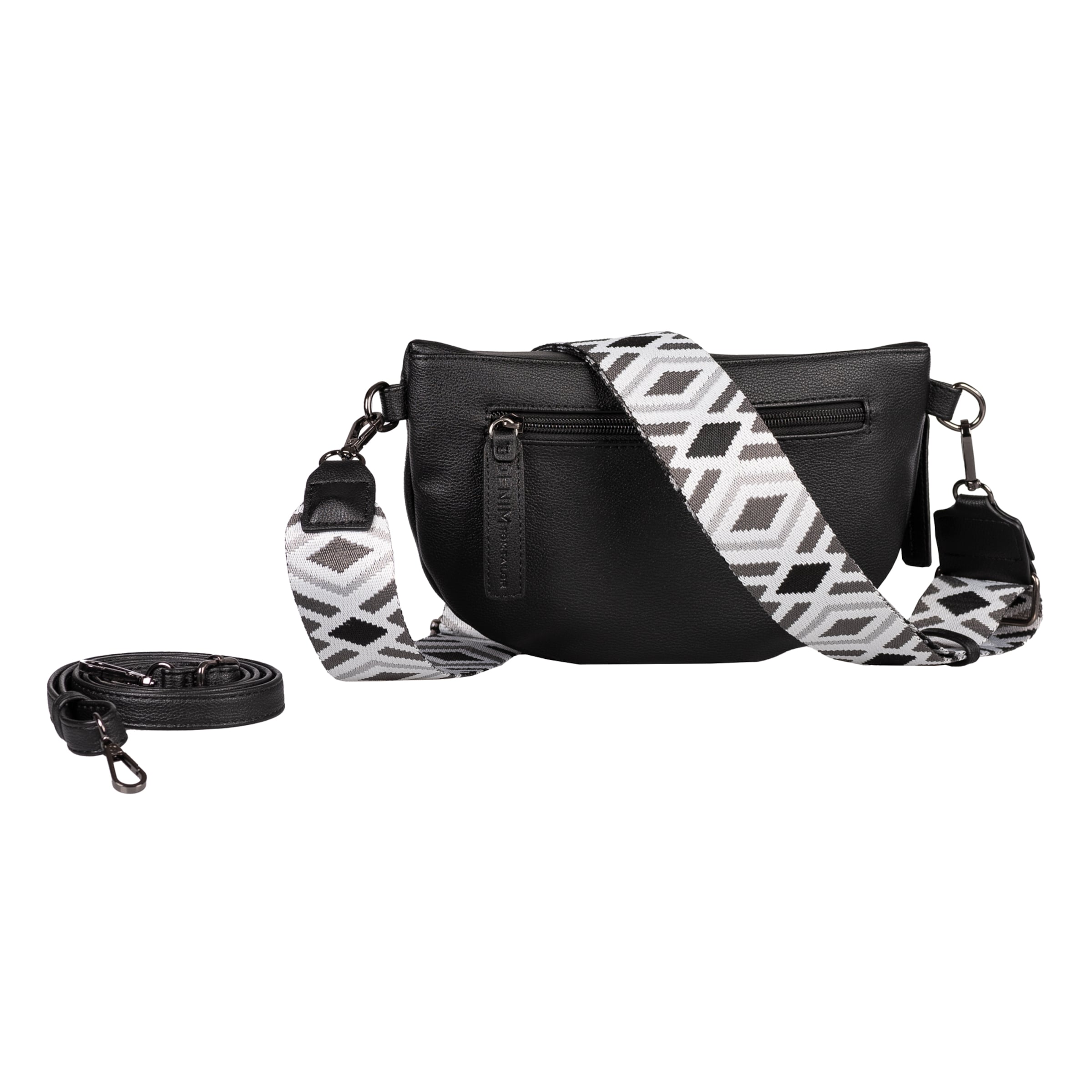 TOM TAILOR DENIM Gürteltasche 'Mena' in Schwarz: Vorderseite