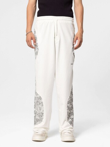 Loosefit Pantaloni 'Tropaeolum' di VAMOS CLO in bianco: frontale