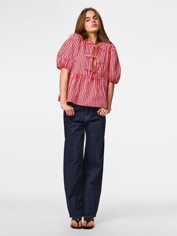 PIECES Bluse 'PCJolly' i rød