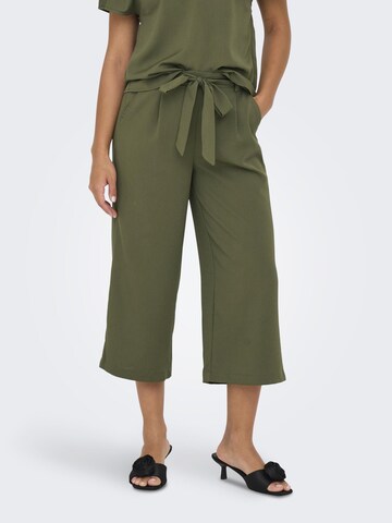 ONLY Wide leg Trousers 'Nova' in Green: front