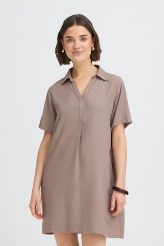 Fransa Dress in Beige: front