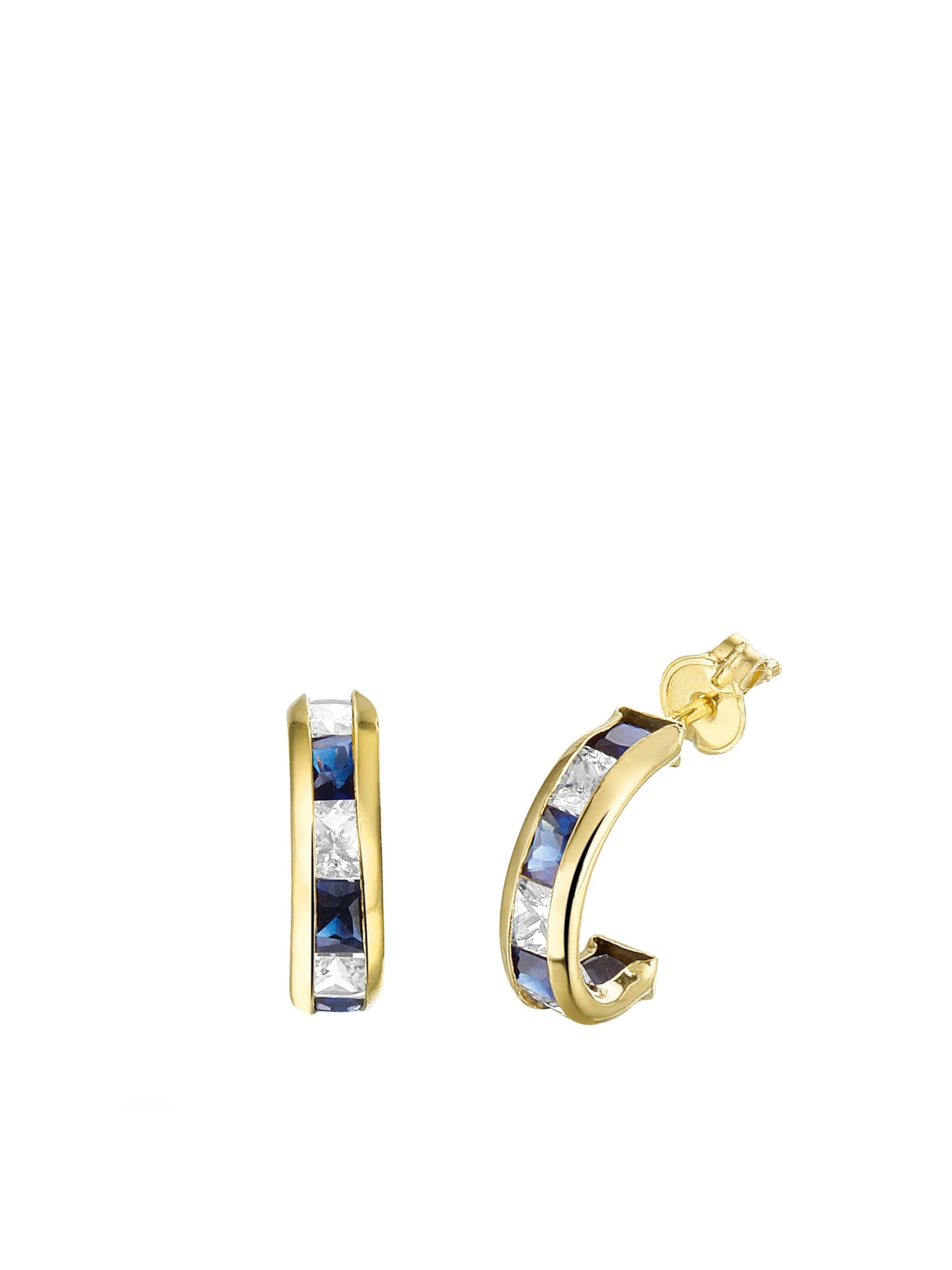 Lucardi Oorbellen 'Klassisch' in Goud: voorkant