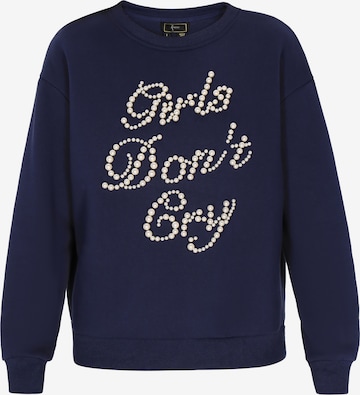 faina - Sudadera en azul: frente