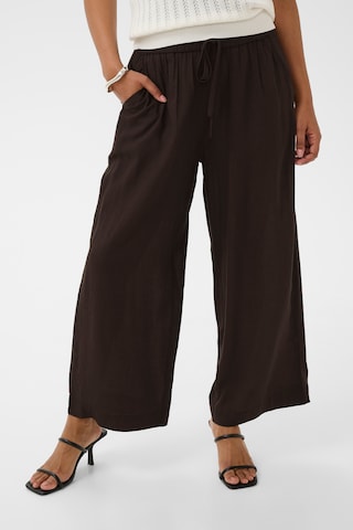 Kaffe Trousers 'KAmilia' in Brown: front