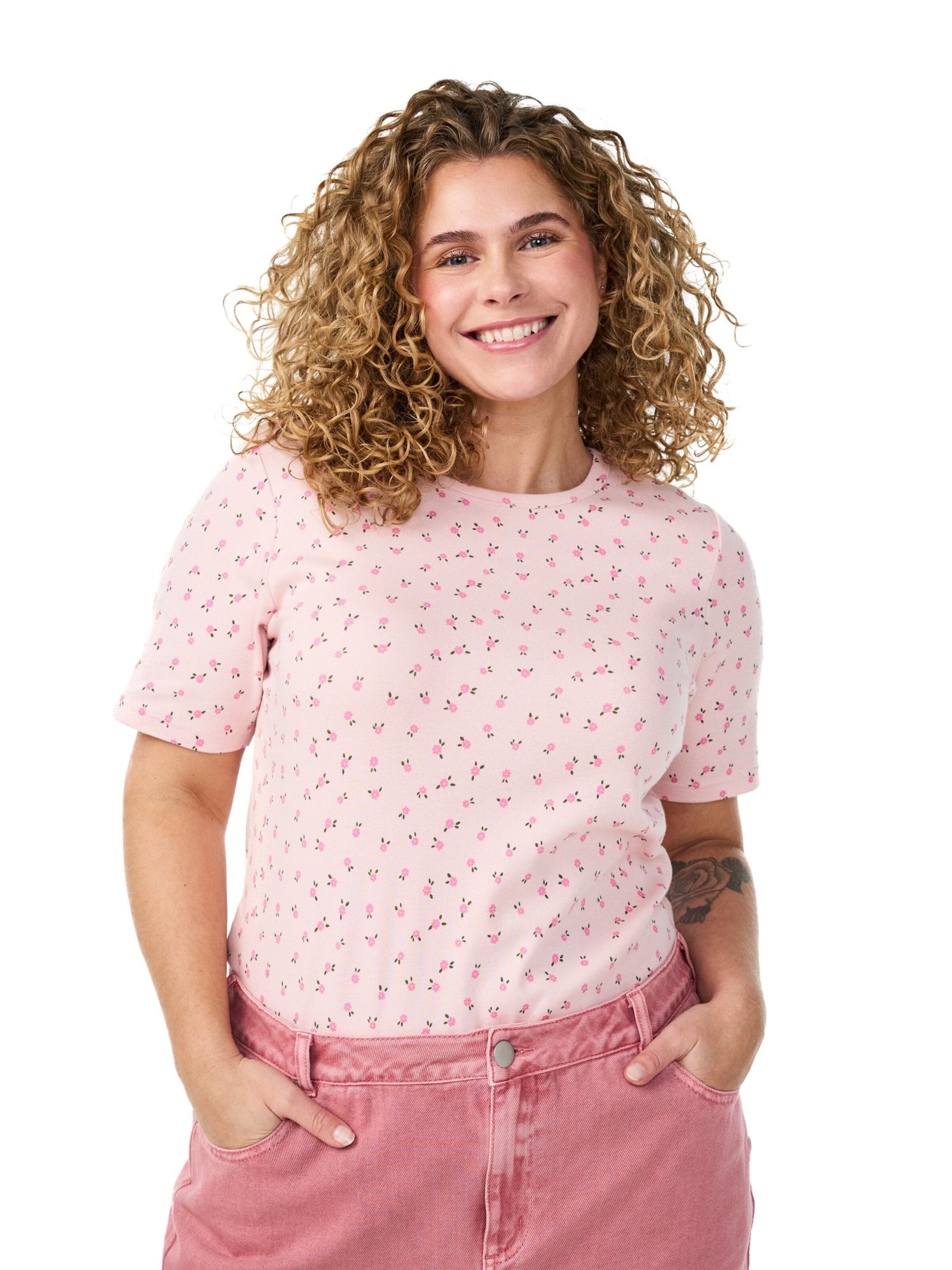 Maglietta 'Luna' di Zizzi in rosso