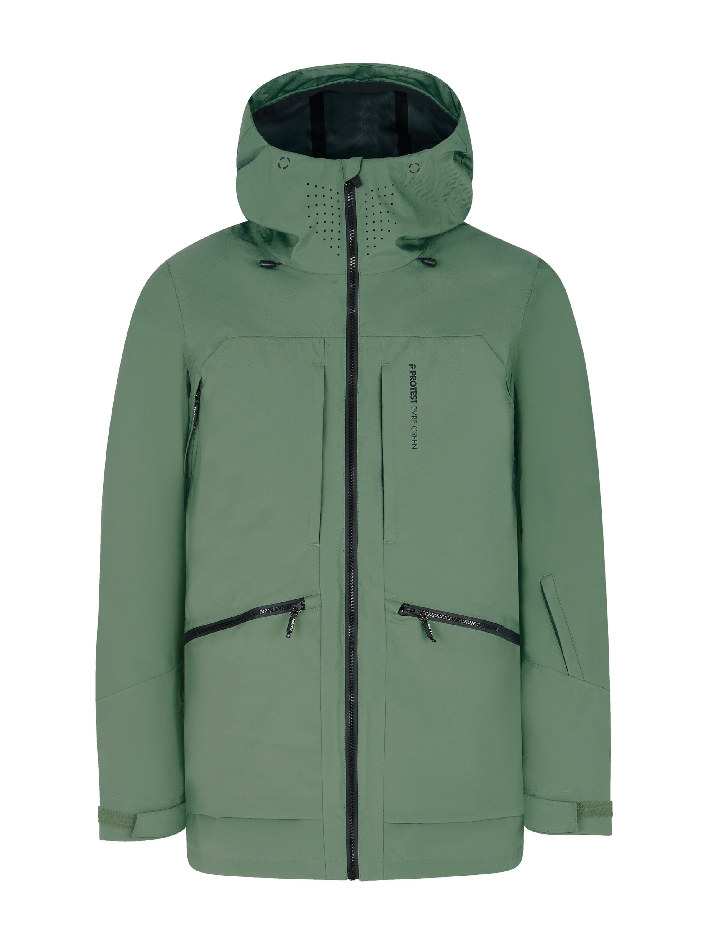 PROTEST Sportjacke 'PRTDUTY'‌‌‌‌‌ in Grün: Vorderseite