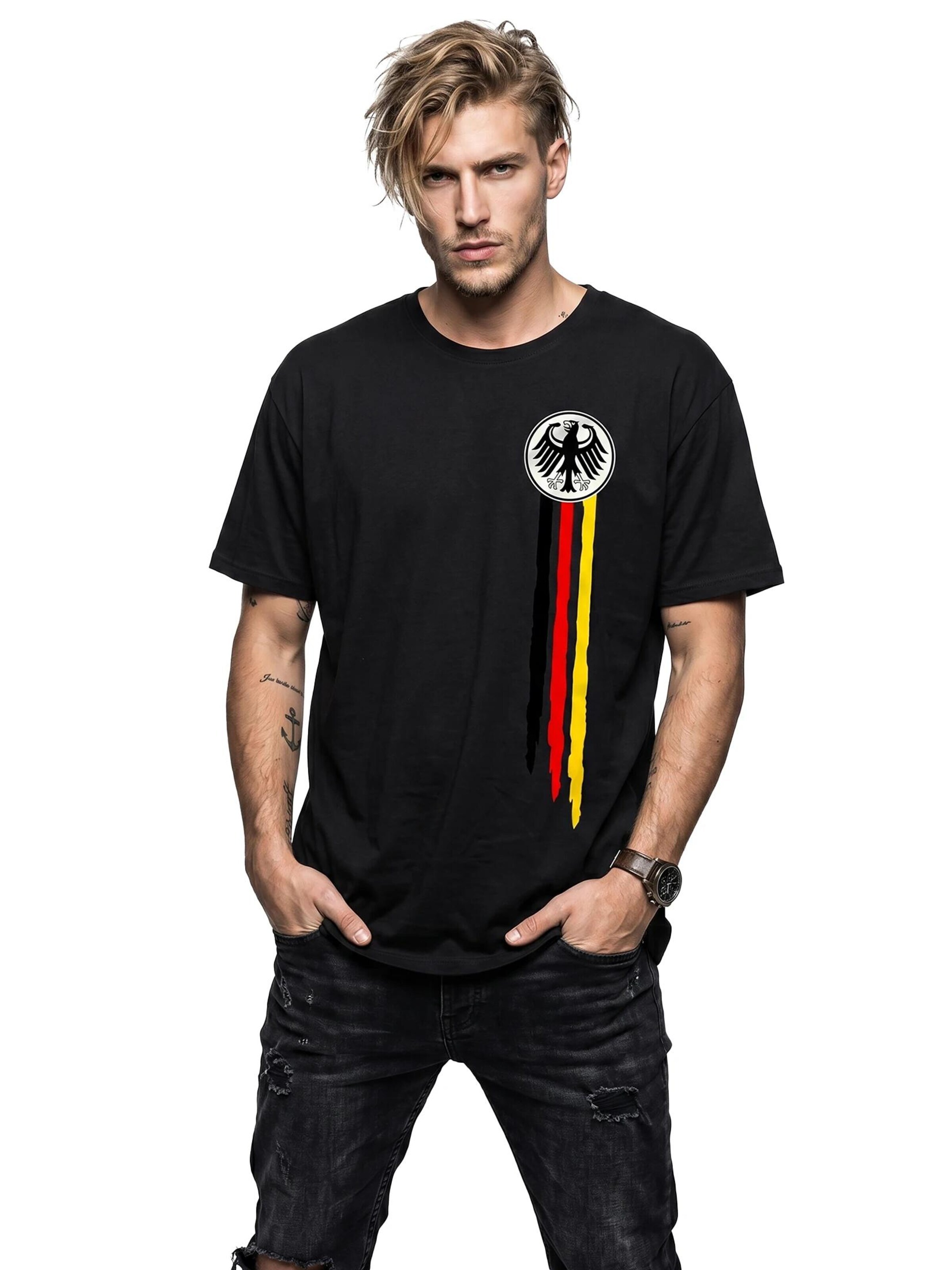 MAKAYA Shirt 'Bundesadler' in Black