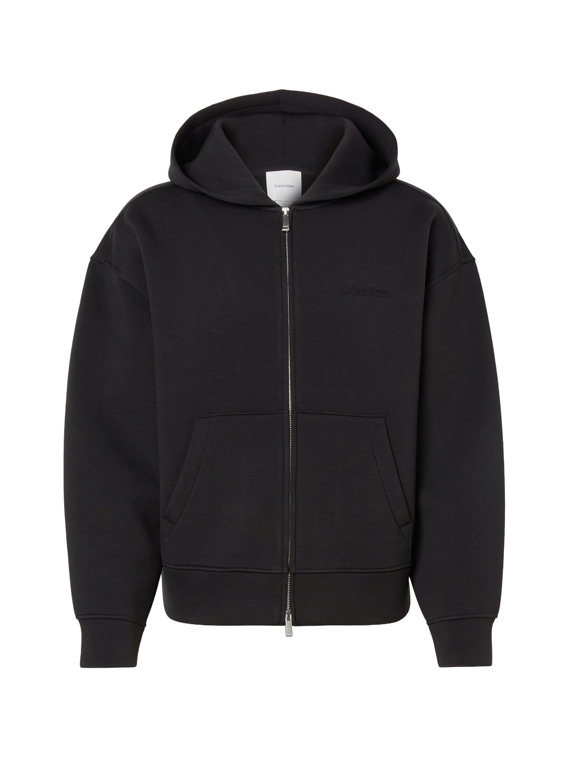 Calvin Klein Sweatjacke in schwarz, Produktansicht