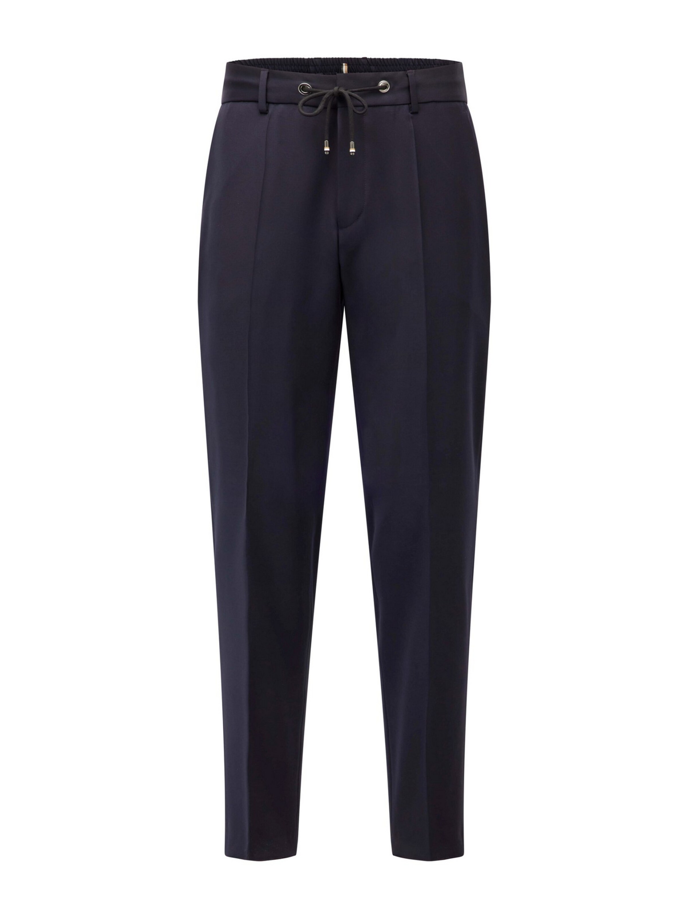 BOSS Pleated Pants 'H-Genius' in Black: front