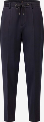 BOSS Pleated Pants 'H-Genius' in Black: front