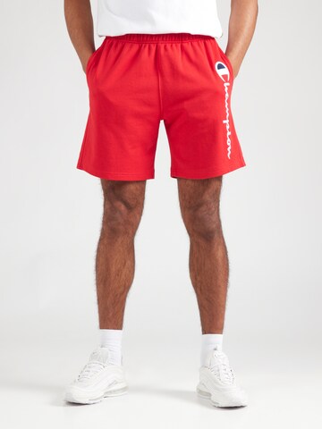 regular Pantaloni di Champion Authentic Athletic Apparel in rosso: frontale