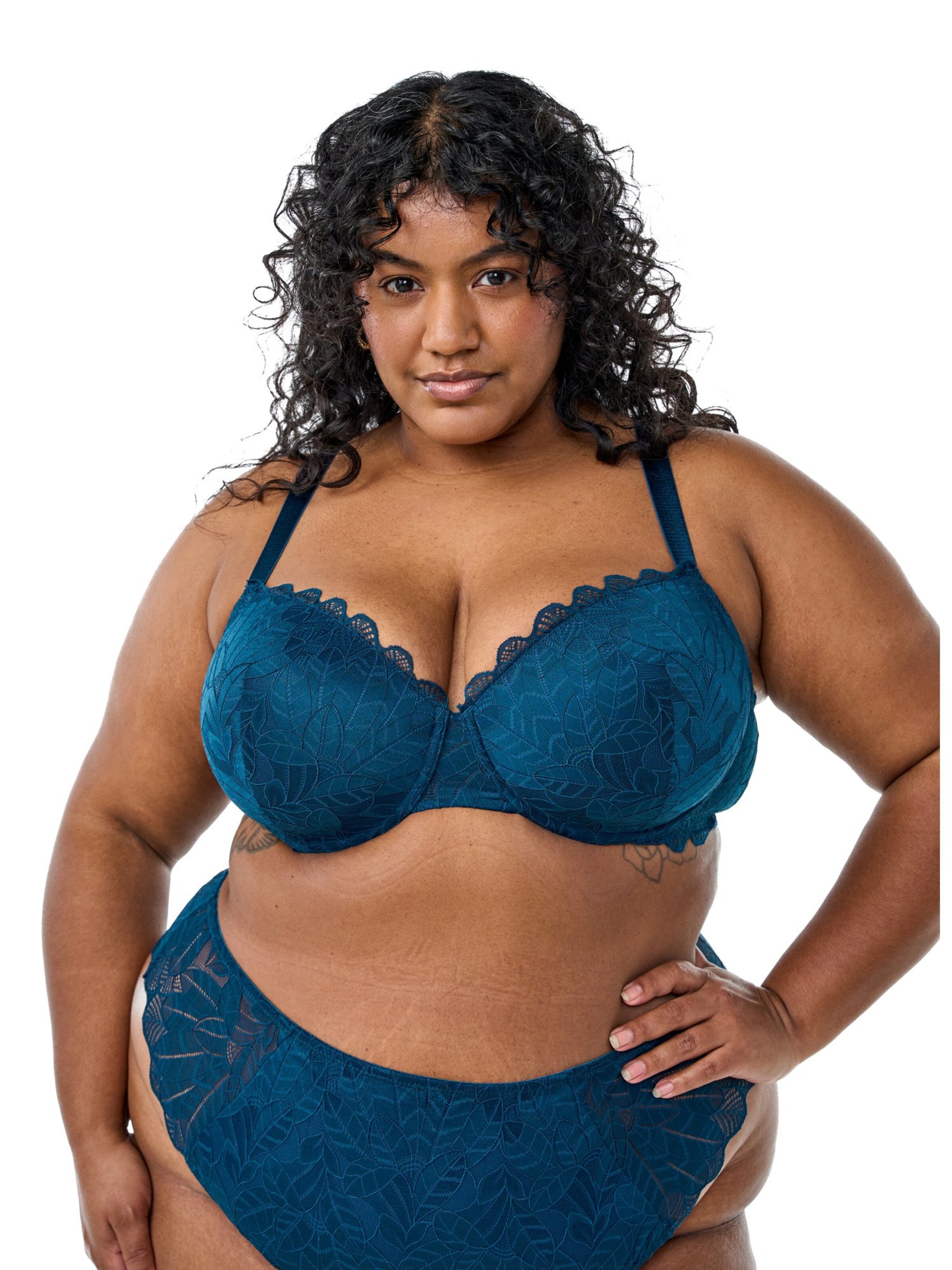 Zizzi Push-up BH 'LRACHEL' in Blau: Vorderseite