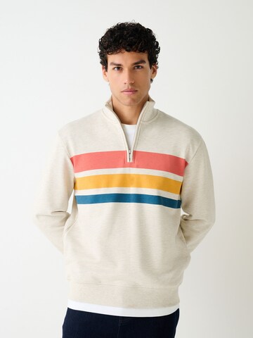 Sweat-shirt Next en blanc : devant