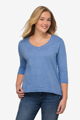 T-shirt LAURASØN en bleu : devant