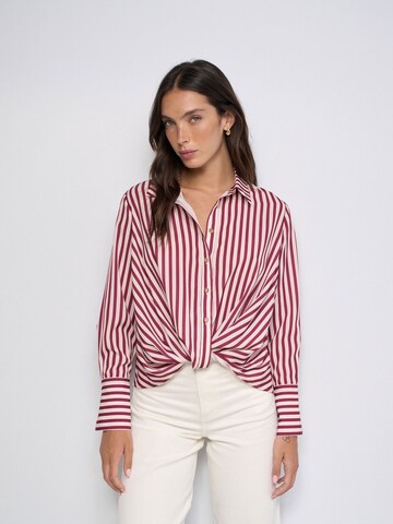 Salsa Jeans Bluse in Rot: Vorderseite