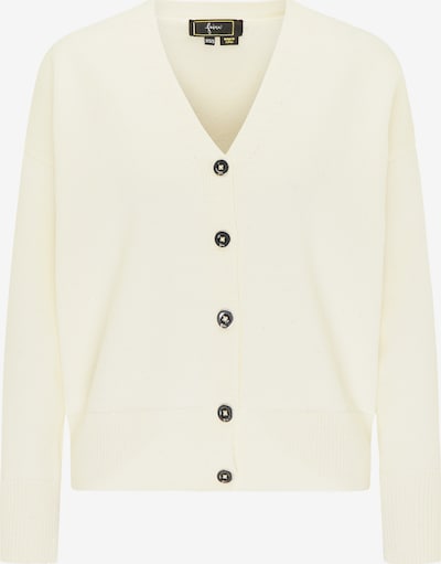 Geacă tricotată faina pe alb natural, Vizualizare produs