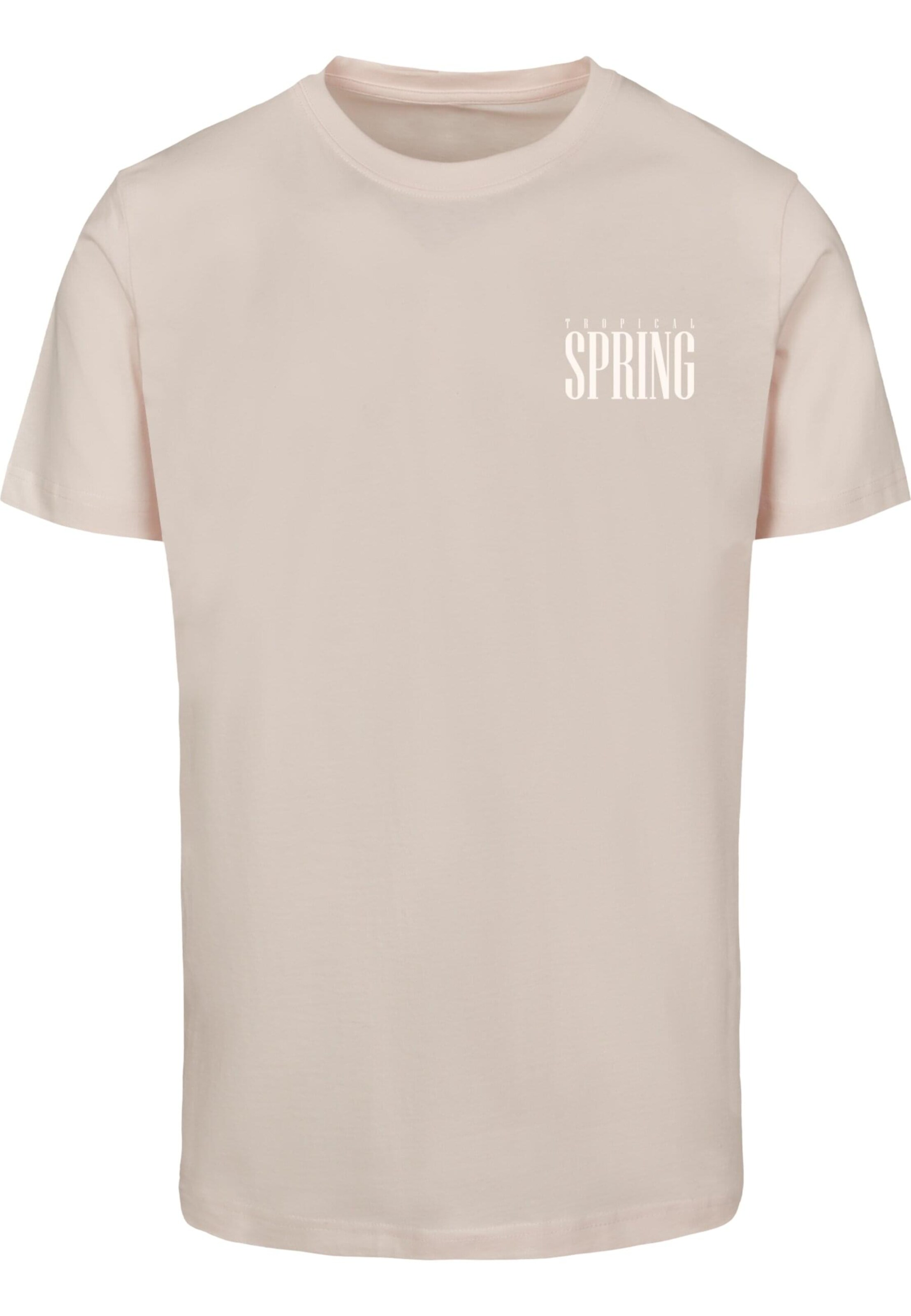 T-Shirt 'Tropical Spring' Merchcode en rose : devant
