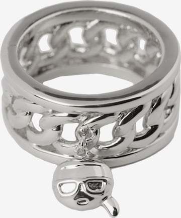 Karl Lagerfeld Ring 'Ikonik' in Silver: front