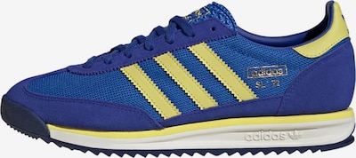 ADIDAS ORIGINALS Baskets basses 'SL 72 RS' en bleu / citron, Vue avec produit