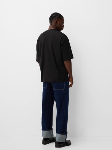Bershka Koszulka w kolorze czarny