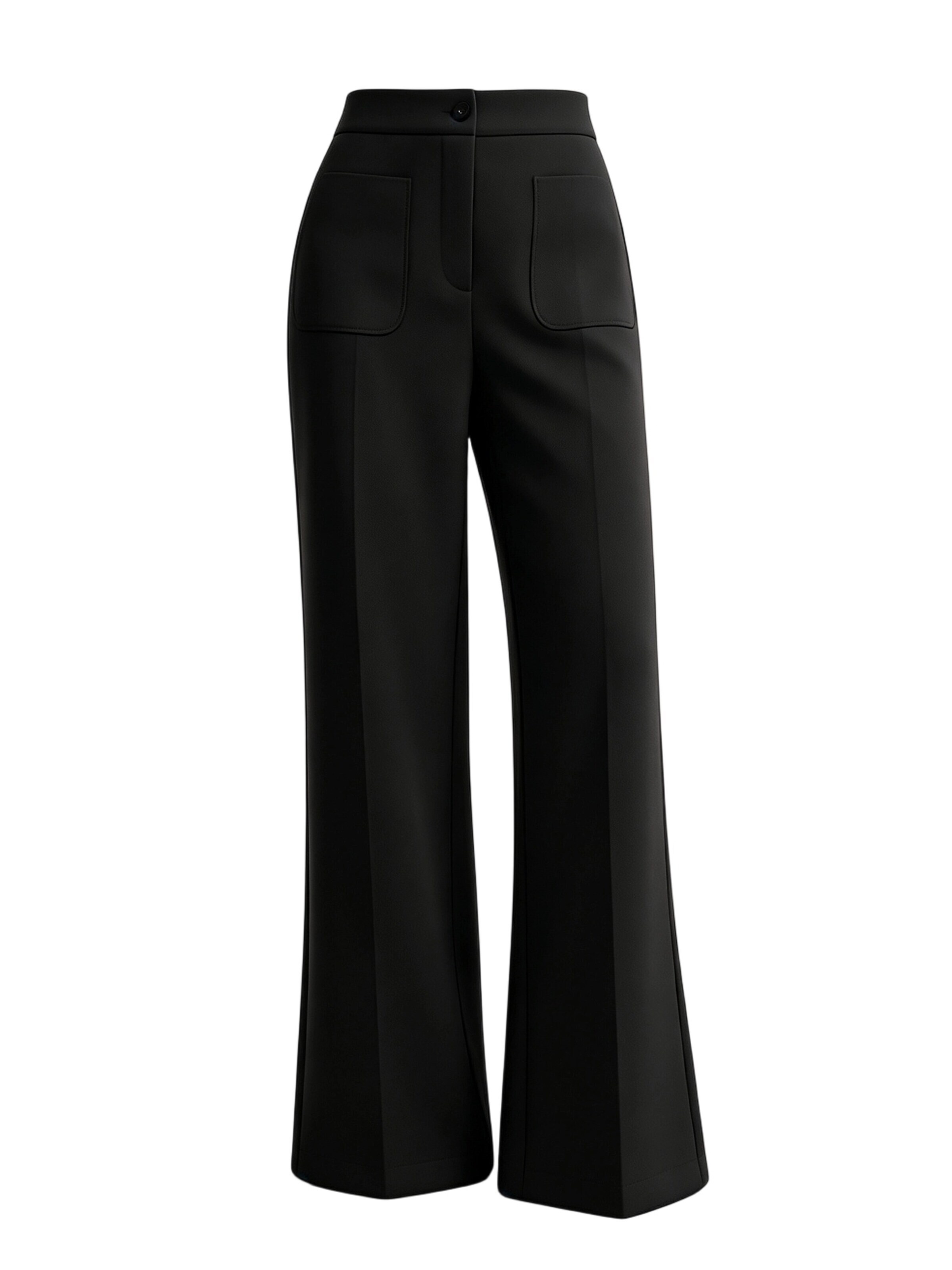 MODIURBAN Regular Pants in Black: front