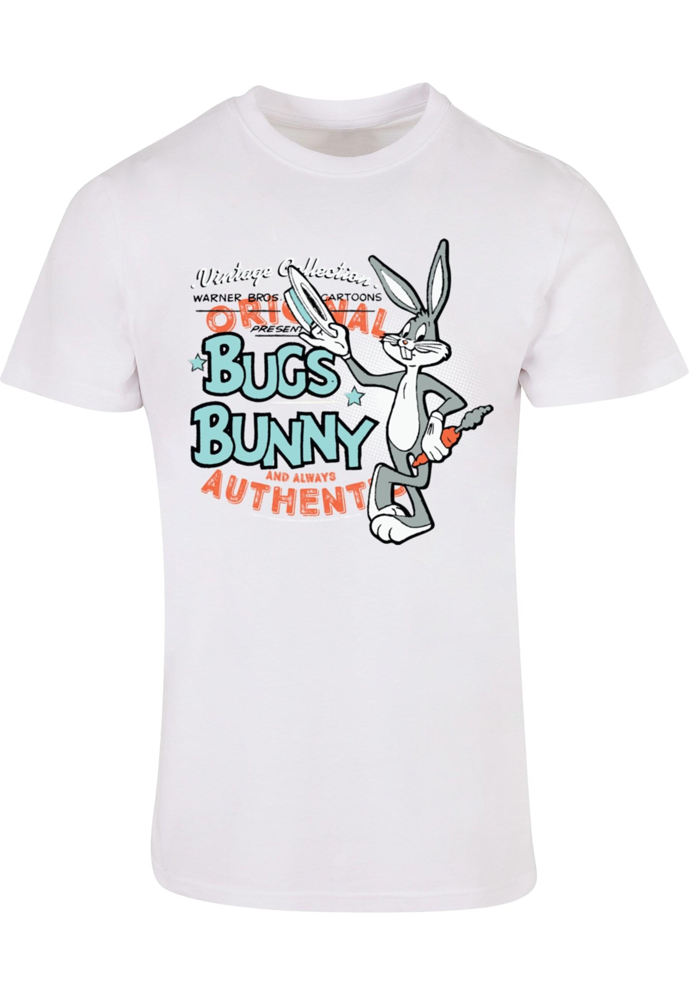 Maglietta 'Looney Tunes' di ABSOLUTE CULT in bianco: frontale