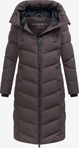NAVAHOO Mantel 'N009' in Braun: Vorderseite