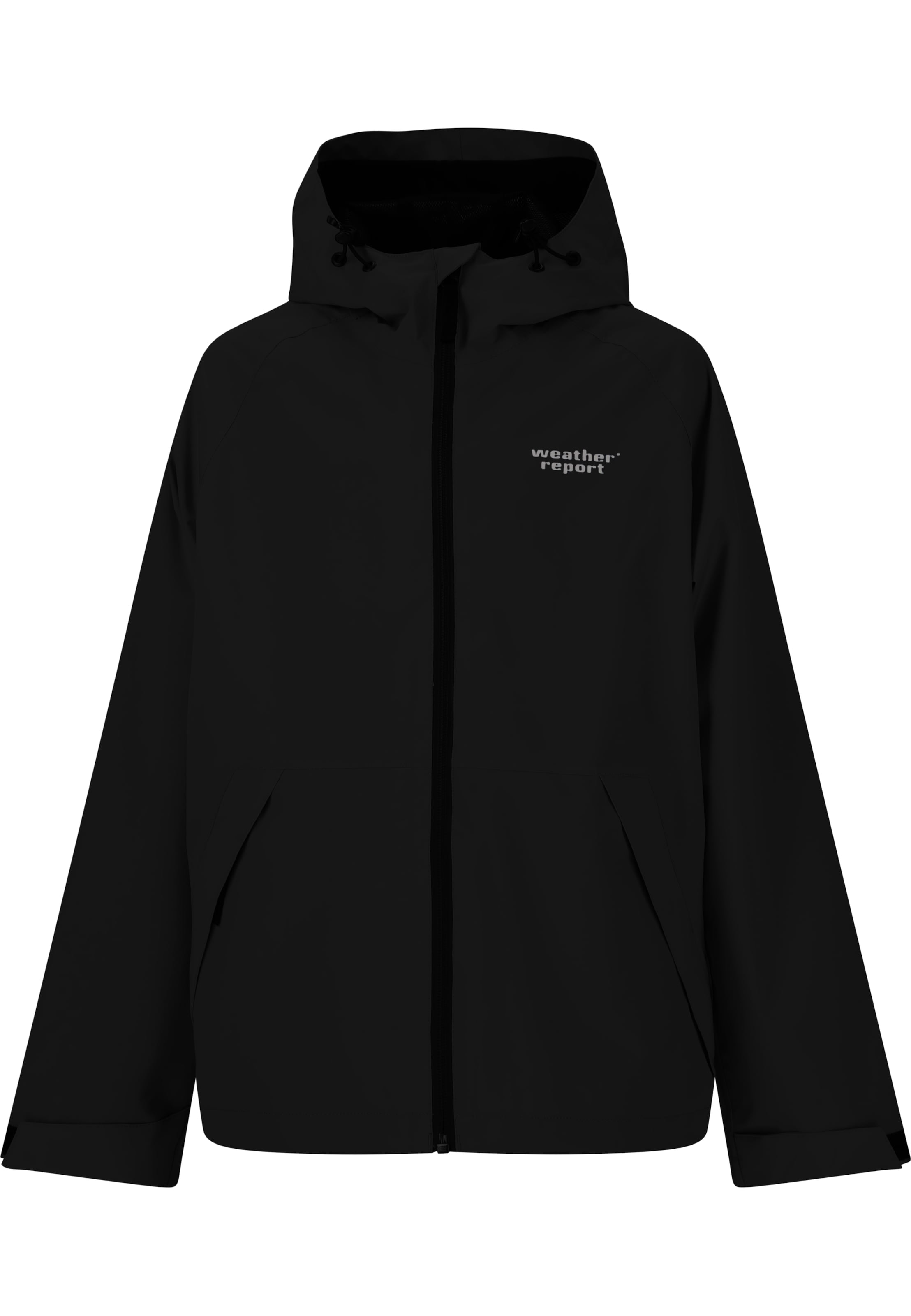 Weather Report Functionele jas 'Gust jr.' in Zwart: voorkant