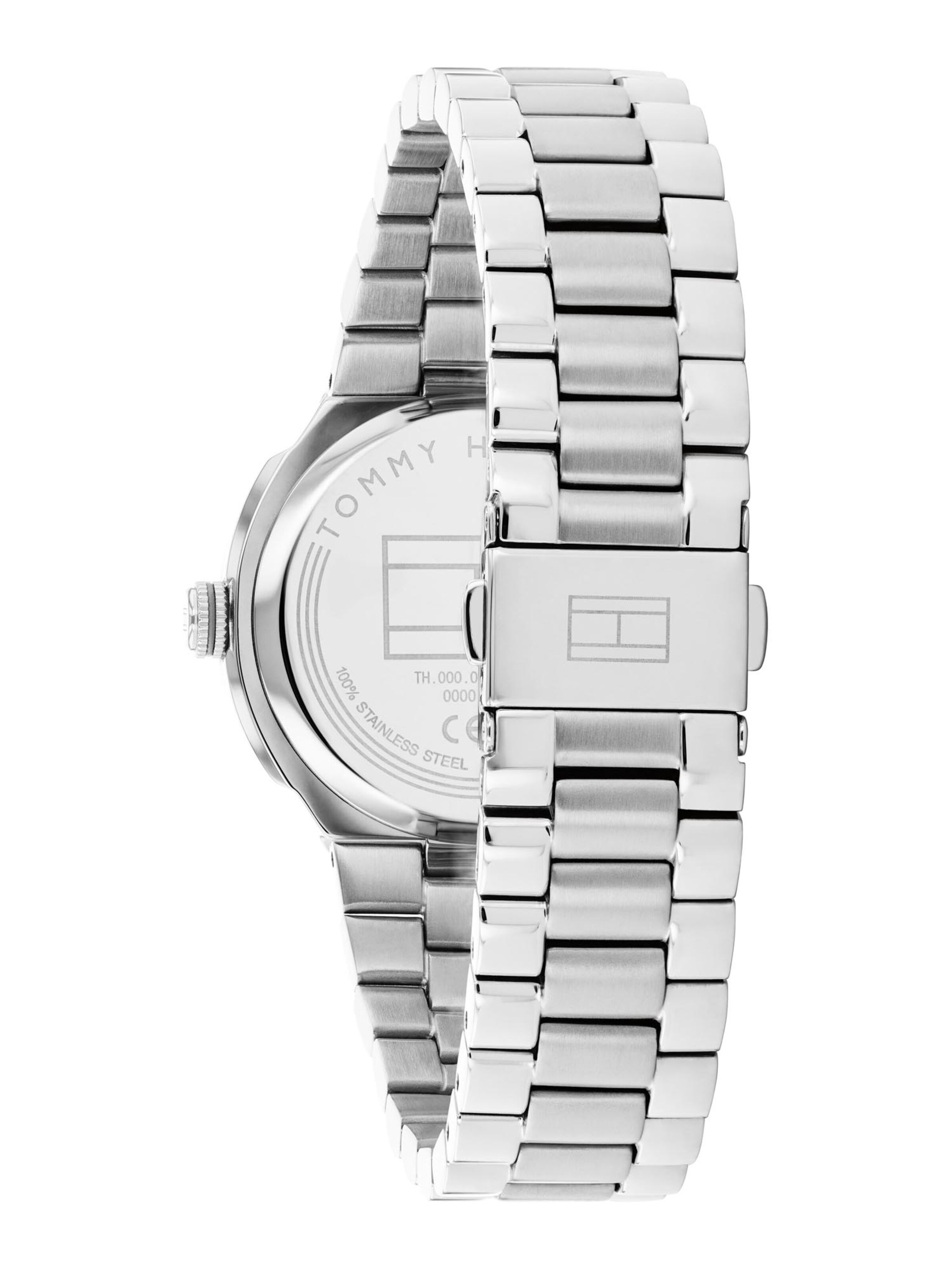 TOMMY HILFIGER Аналоговые часы 'GEORGIA' в Серебристый